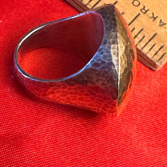 WOW POSHMARK - Authentic GURHAN 18K & Sterling Silver Hammered Supermodel Ring - Picture 11 of 16
